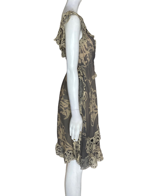 Vestido Halebob Ruchas Suelto Beige - Talla S