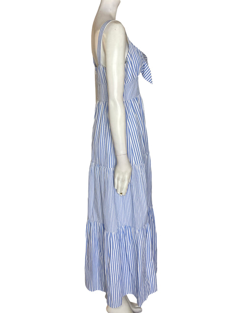 Vestido A.calin By Flyngingtomato Tiras Rayas Azul - Talla S