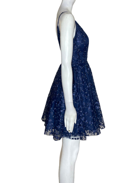Vestido De Fiesta B.darlin Tiras Lentejuelas Azul - Talla S
