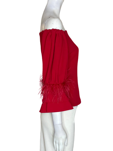 Blusa Gracia Outshoulders Elastico Rojo - Talla S