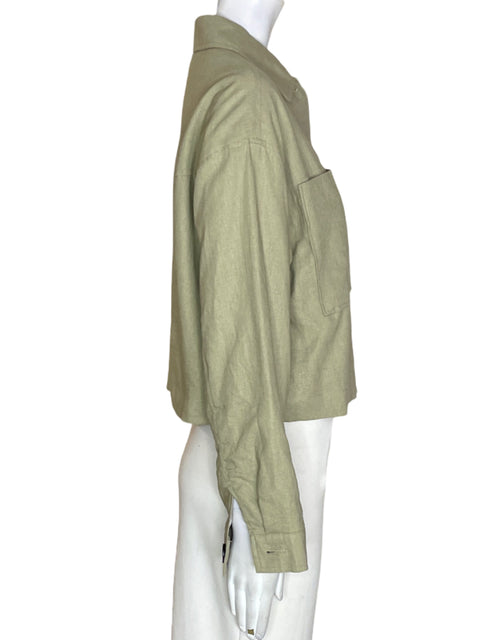 Chaqueta Zara de Viscosa Manga larga Botones Beige - Talla S