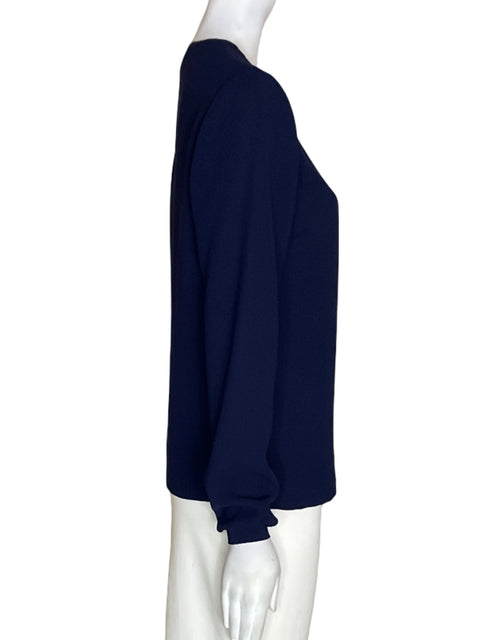 Blusa Ted Baker Zipper Manga larga Azul - Talla S