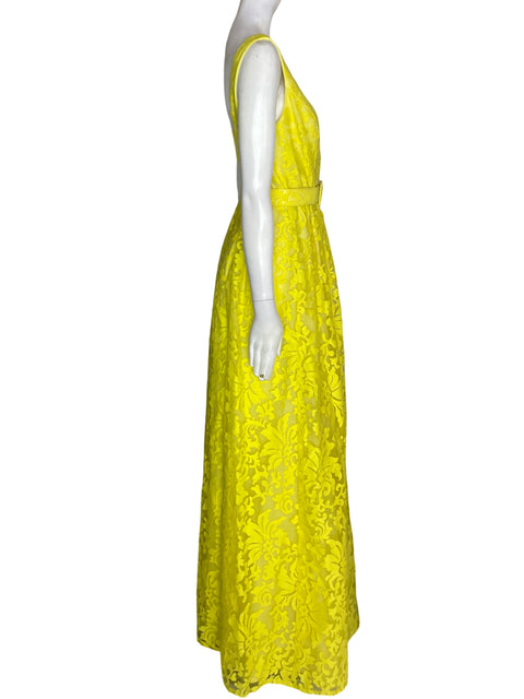 Vestido De Fiesta Rubber Ducky Maxi Cuello redondo Amarillo - Talla M