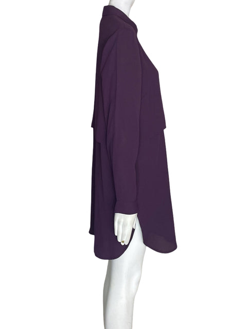 Vestido J.jill Suelto Manga larga Morado - Talla S