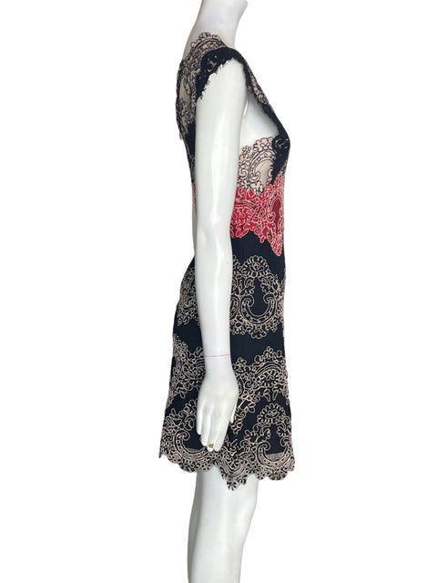 Vestido Sandro Encaje Mini Beige - Talla S