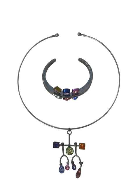 Collar  Swarovski  Atelier Collar/pulsera Mixed cuts Multicolor Plateado - Talla U