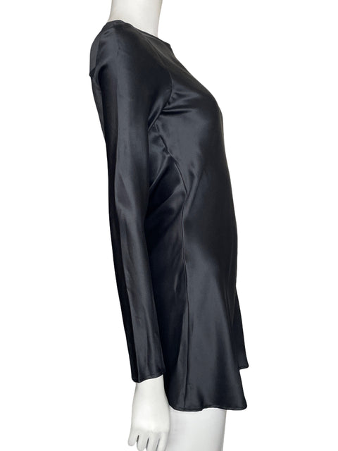 Vestido Silk Maison de Seda Mini Negro - Talla M
