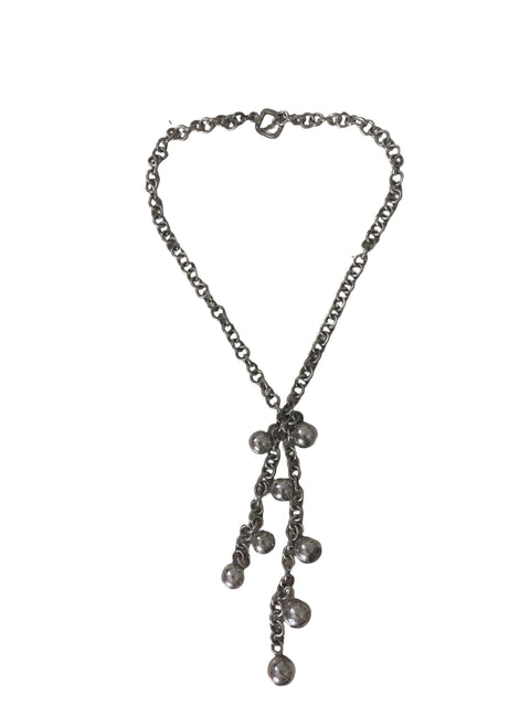 Collar Tesoro Tps Cadena Pedreria Plateado - Talla U