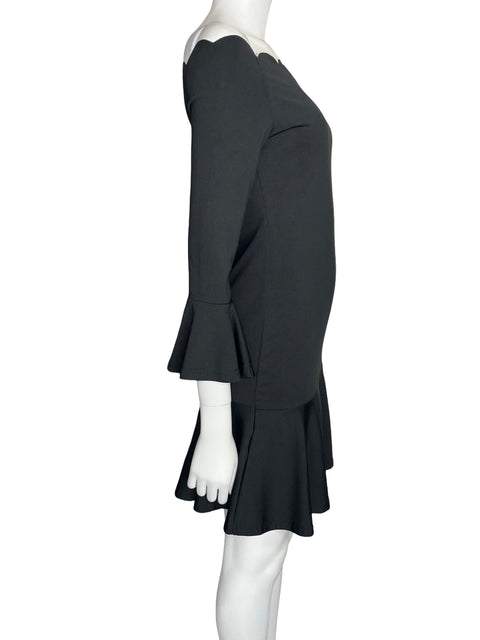 Vestido Tesoro Tps Ajustado Liso Negro - Talla M