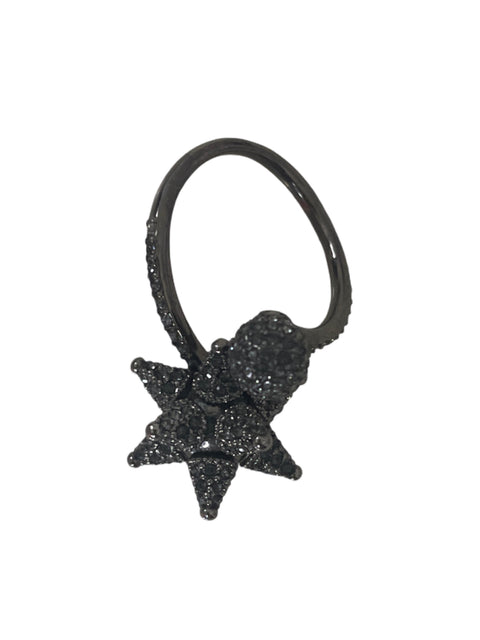 Anillo Tesoro Tps Estrella Brillo Plateado - Talla U