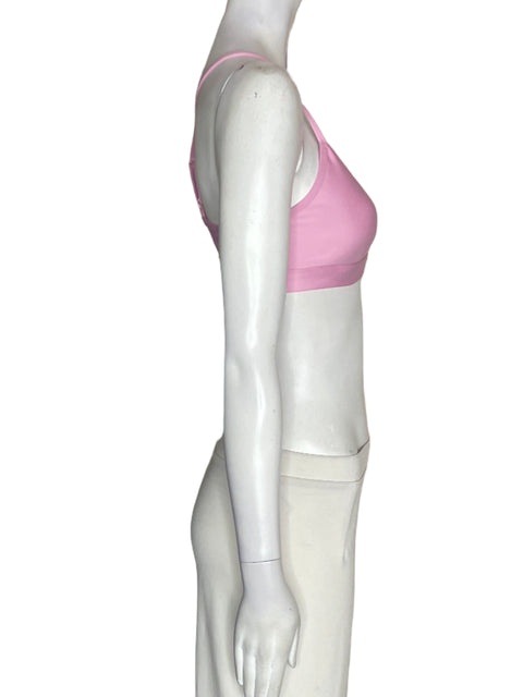 Top Alo Yoga Top Cruzado Rosado - Talla M