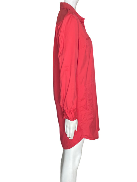Vestido Bebe de Algodón Liso Manga larga Rosado - Talla S