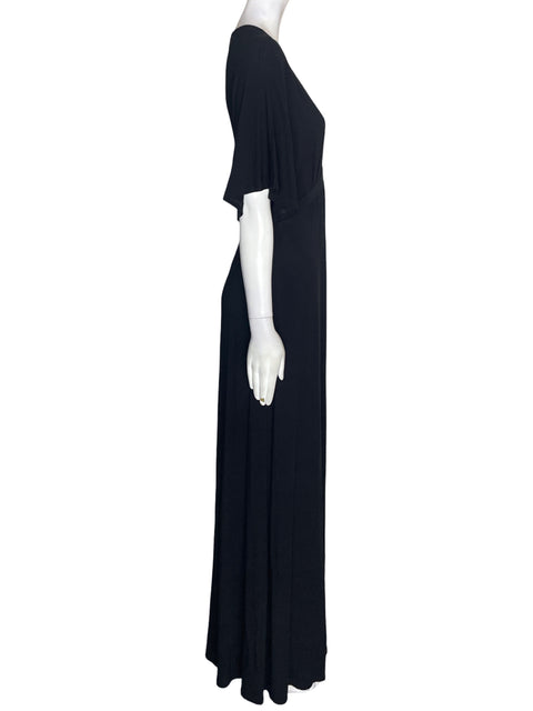 Vestido Express de Algodón Suelto Maxi Negro - Talla XS