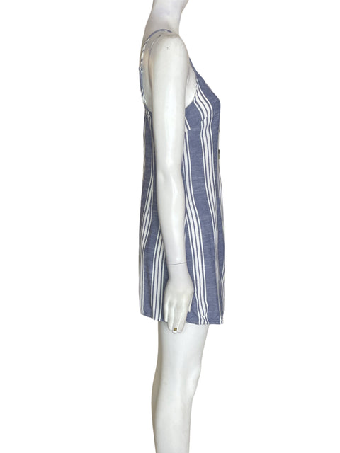 Vestido Derek Heart de Algodón Botones Tiras Azul - Talla S