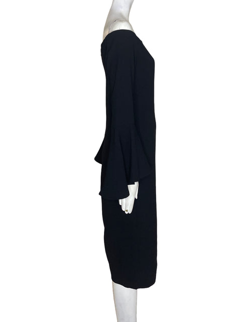 Vestido Bardot Outshoulders Ajustado Negro - Talla 12
