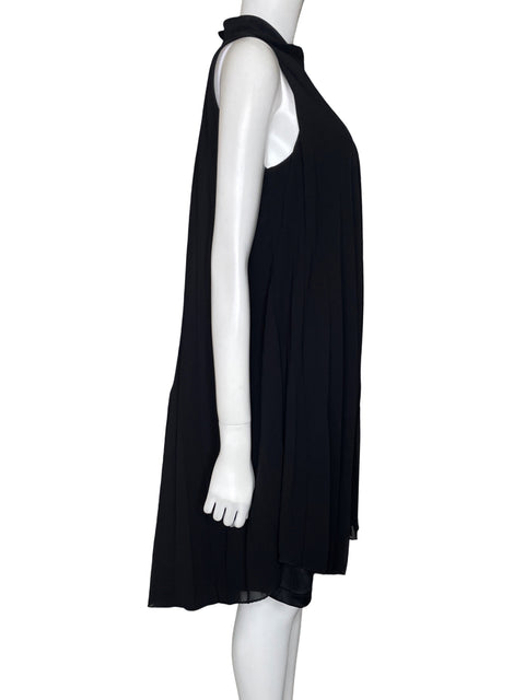 Vestido Alex & Ann Plisado Sin mangas Negro - Talla S