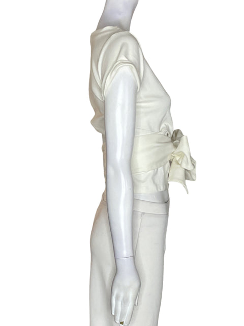 Blusa Padova Cruzado Manga corta Blanco - Talla S