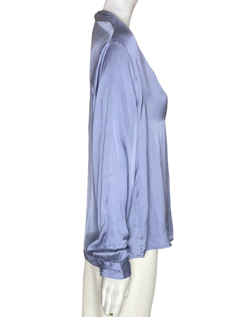 Camisa Lush Satinado Botones Morado - Talla M
