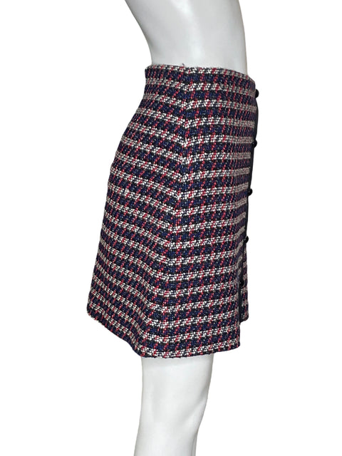 Falda Loft Tweed multicolor Negro - Talla 10