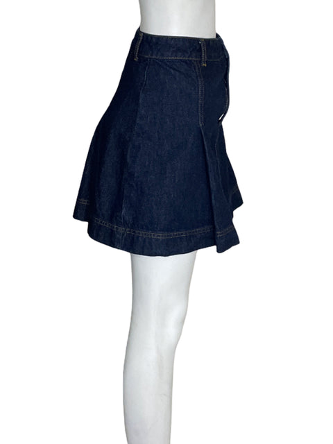 Falda Aligne Plisado Mini Azul - Talla 8