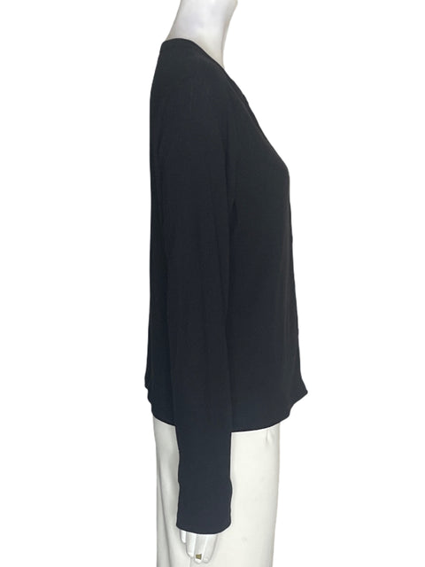 Set Uniqlo de algodón Botones Cuello redondo Negro - Talla L