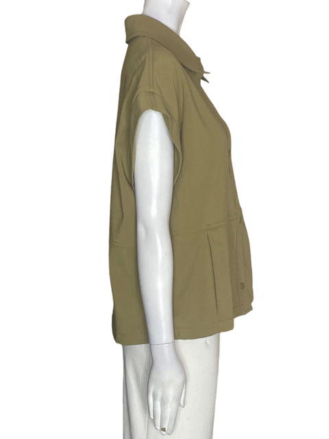 Chaqueta Zara Botones Manga corta Marrón - Talla M