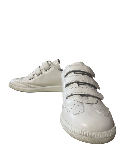 Zapatilla Isabel Marant Suela de goma Cierre magico Blanco - Talla 39