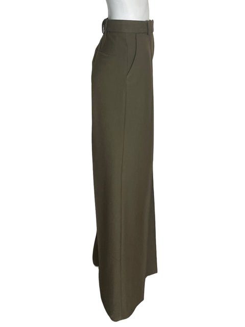 Pantalón Tesoro Tps Recto Wide-leg Verde - Talla 38