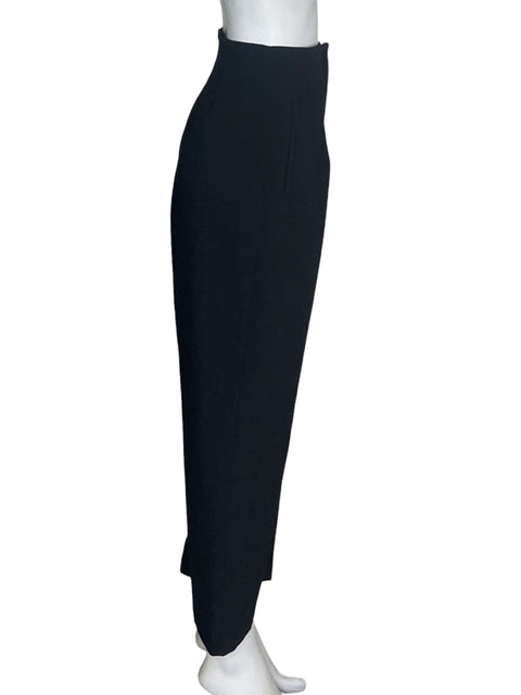 Pantalón Zara Recto Wide-leg Negro - Talla L
