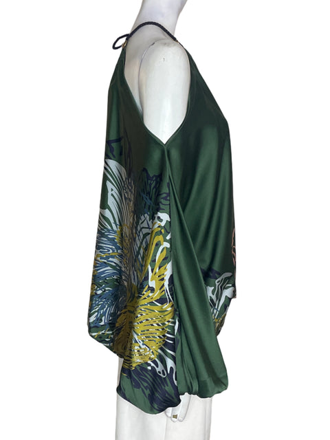 Blusa Silvia Tcherassi Halter Manga larga Verde - Talla M