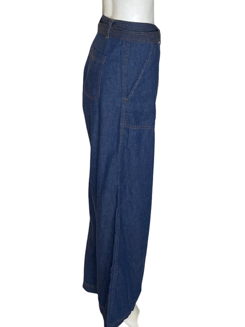 Pantalón Dkny Cargo Fajon Azul - Talla 12
