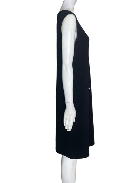 Vestido Joseph Ribkoff Texturizado Sin mangas Negro - Talla 12
