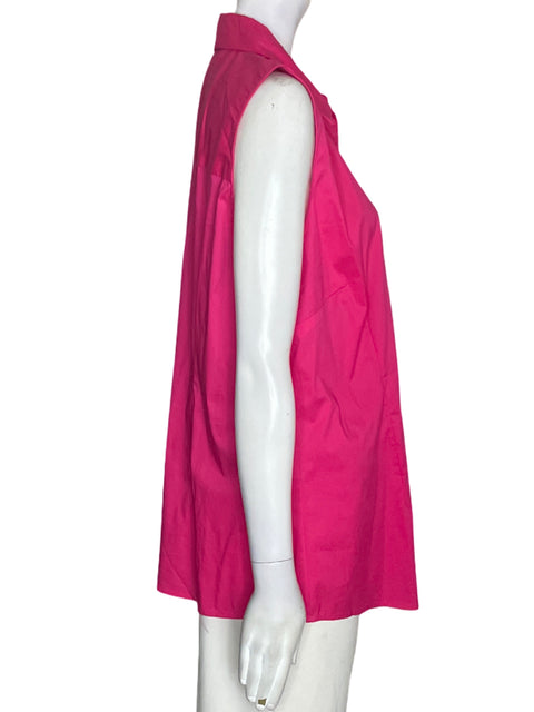 Blusa Rickis de Algodón Sin mangas Botones Rosado - Talla XL