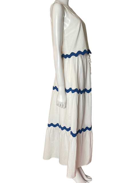 Conjunto Pretty Garden de Viscosa Maxi Texturizado Blanco - Talla S