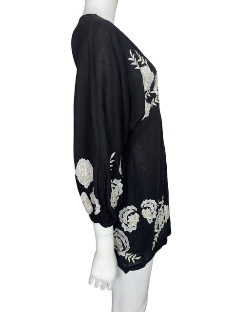 Romper Zara Estampado Corto Manga larga Negro - Talla M