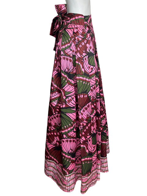 Falda Cq&cq Estampado Floral Marrón - Talla S