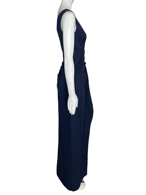Vestido De Fiesta Aqua Oneshoulders Maxi Azul - Talla 2