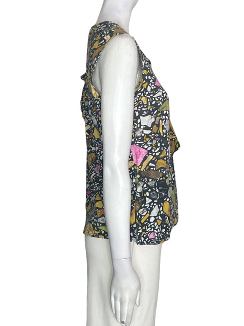 Blusa Bimba Y Lola de Algodón Sin mangas Estampado Negro - Talla XS