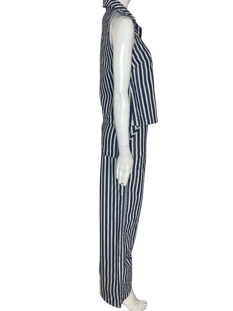 Conjunto Aligne Rayas Blusa/pantalon Negro - Talla 25