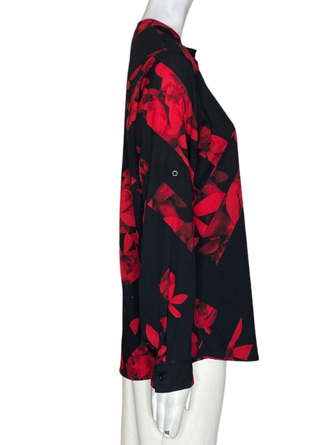 Blusa Karl Lagerfeld Cuello v Manga larga Rojo - Talla S