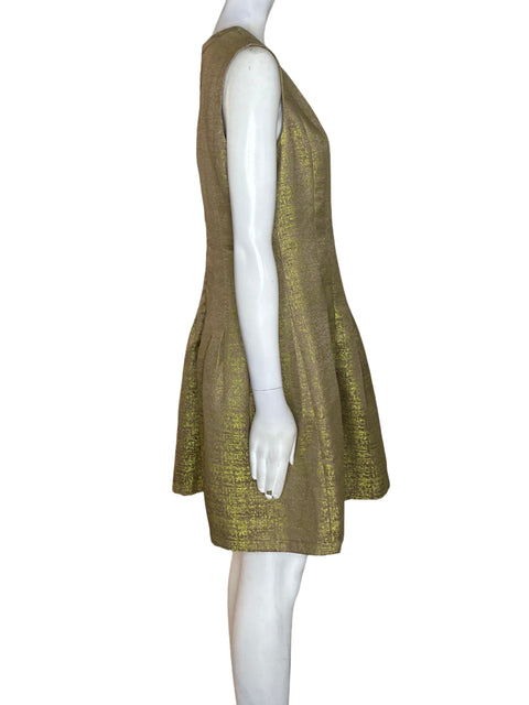 Vestido Lucy Paris Brillo Sin mangas Dorado - Talla L