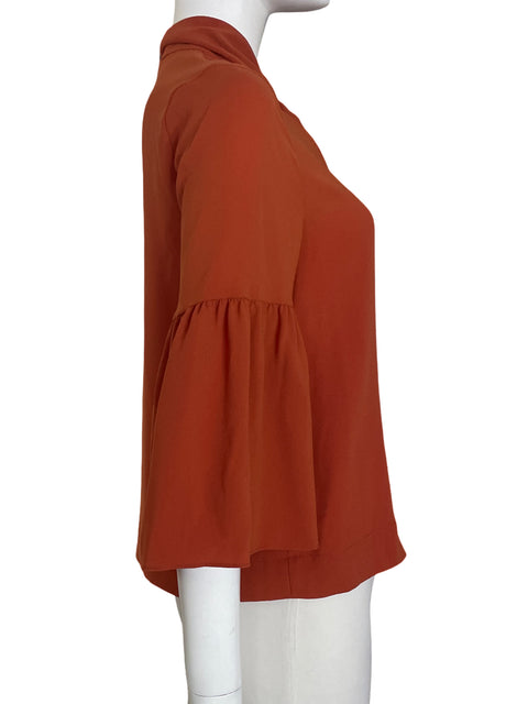 Blusa Bcbg Maxazria Mangas acampanadas Naranja - Talla XS