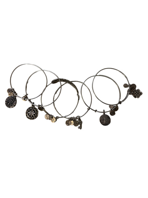 Pulsera Alex And Ani Semanaria Dijes Plateado - Talla U