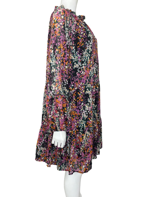 Vestido Vince Camuto Estampado Manga larga Negro - Talla XL