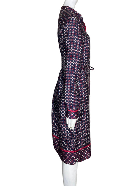 Vestido Ralph Lauren Botones Fajon Azul - Talla 10