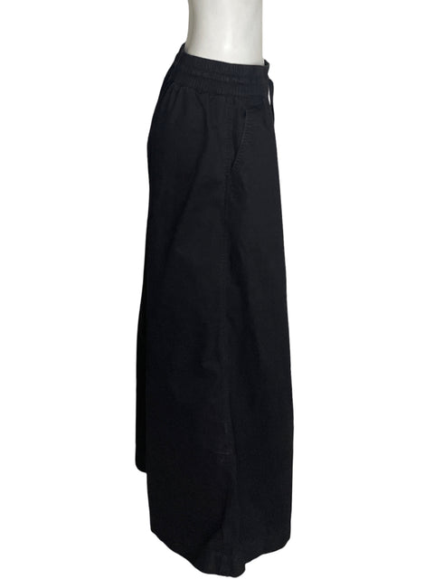 Pantalón Viver Ben de Algodón Plisado Palazo Negro - Talla S