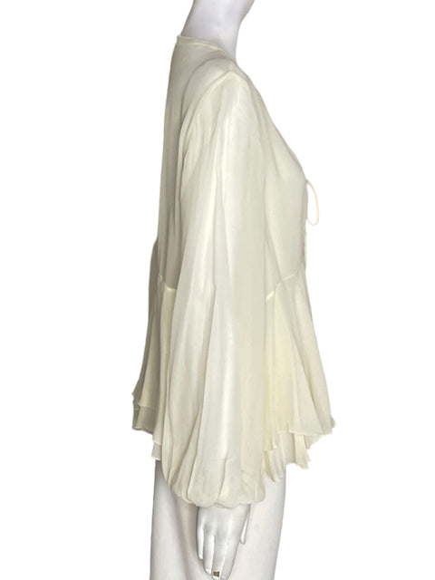 Blusa Zara Vuelos Manga larga Beige - Talla M
