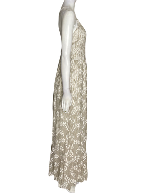 Vestido Sugar+lips Tiras Maxi Gris - Talla S