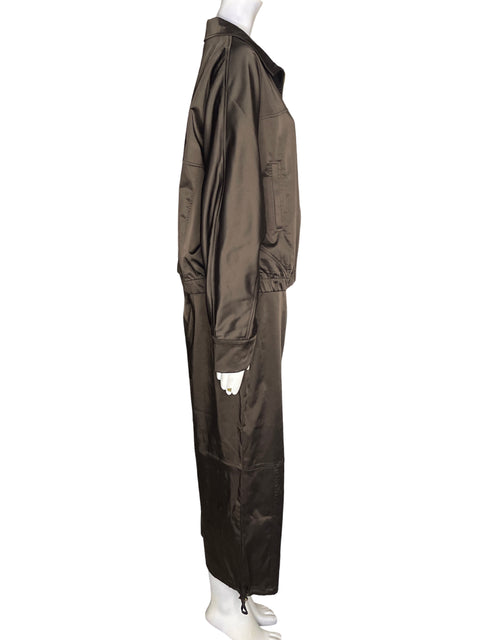Conjunto Zara Abrigo/pantalon Manga larga Marrón - Talla L