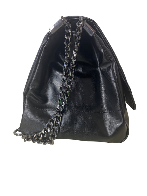 Cartera Zara Cadena Asa Negro - Talla U